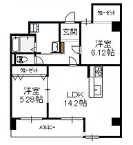 Ko Olina Shiomi コオリナ潮見（2LDK） 201号 ｜ 宮崎県宮崎市潮見町20-3（賃貸マンション2LDK・2階・60.99㎡） その2