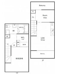 AKHA2 1SLDKの間取図画像