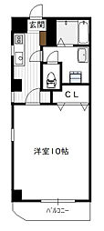 ジョイステーションビル 1Kの間取図画像