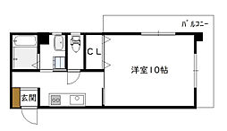 ゆとり98 1Kの間取図画像