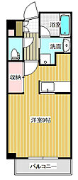 ベアレント ワンルームの間取図画像