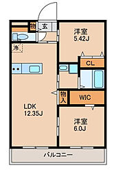 間取図画像 2LDK