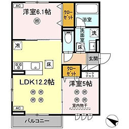 間取図画像 2LDK