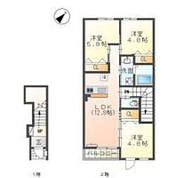 間取図画像 2LDK