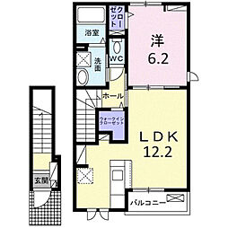 プルミエール 春  1LDKの間取図画像