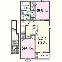 リバーストーン マキバ  204 ｜ 宮崎県宮崎市源藤町堤下567（賃貸アパート2LDK・2階・59.55㎡） その2