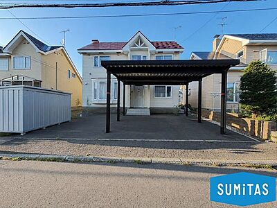 外観:イワクラホーム旧施工のしっかりとした住宅に、南側約8m道路に面し、開放感のある落ち着いた住宅街です。 外観:イワクラホーム旧施工のしっかりとした住宅に、南側約8m道路に面し、開放感のある落ち着いた住宅街です。