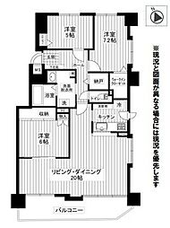 クリーンリバー南菊水 3SLDKの間取図画像