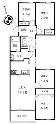 ハウスオブリザ星置 4LDKの間取図画像