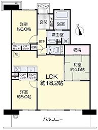 サーパス新保緑道公園 3LDKの間取図画像