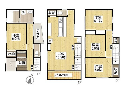 間取り 東原3丁目　新築6号棟