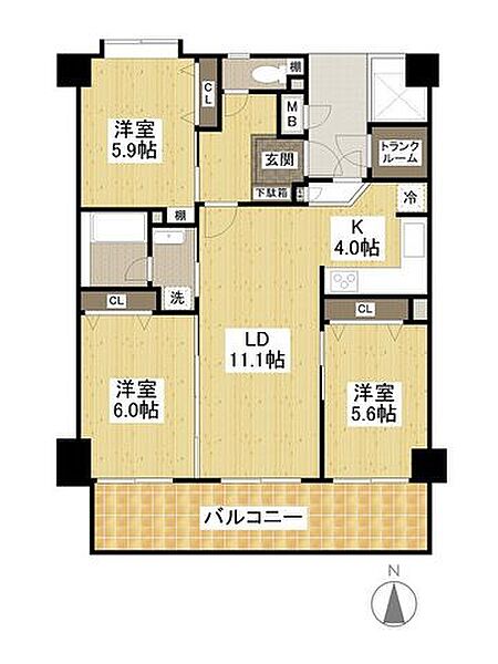 間取りを拡大表示