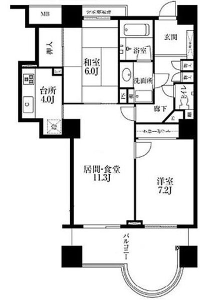 間取りを拡大表示