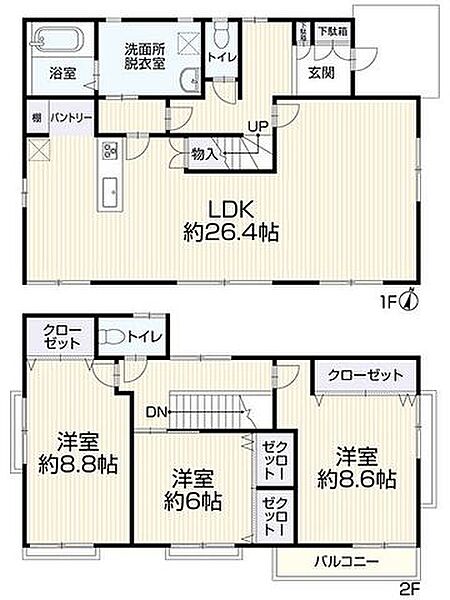 間取りを拡大表示