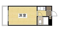 アルファ清心町1 ワンルームの間取図画像