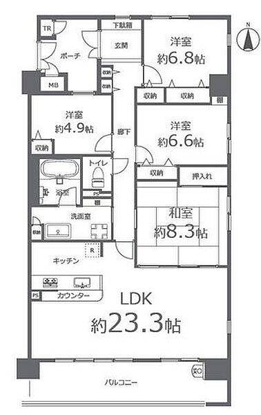 間取りを拡大表示