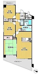 アンピール牧 3LDKの間取図画像