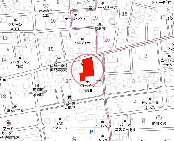 地図を拡大表示