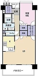サーパス伊賀町 1LDKの間取図画像