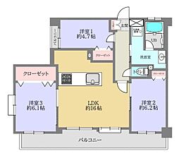 ニューライフ安里 3LDKの間取図画像