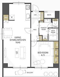 間取図画像 1LDK