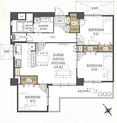 間取図画像 3LDK