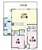 間取り：2LDK（洋 6.5・6 / LDK 21.1）