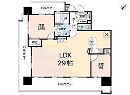 エンズガーデン宮里ヒルズ 2LDKの間取図画像