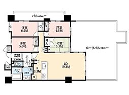 フレスコアザ・ライカム 4LDKの間取図画像