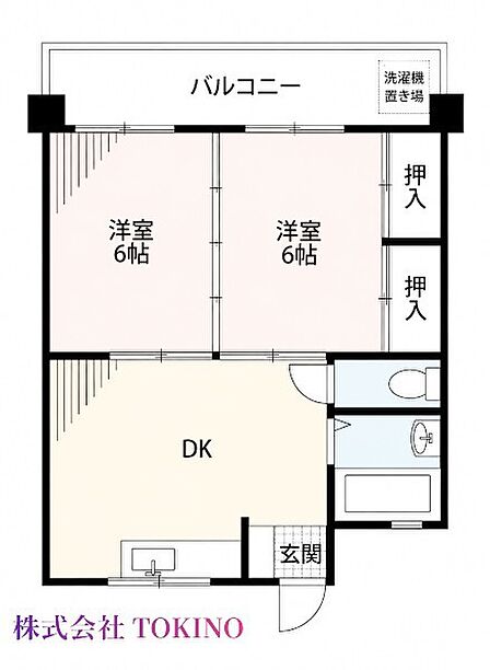 2DK 間取り