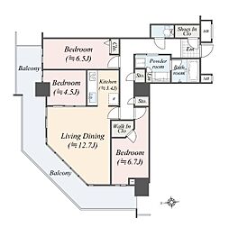 間取図画像 3LDK