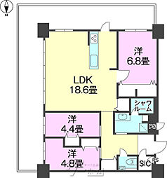 ミルコマンション曙グランドマーク 3LDKの間取図画像