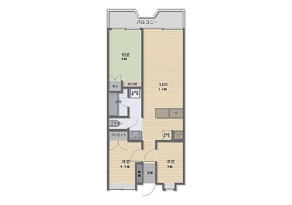 間取りを拡大表示