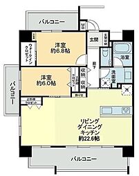 間取図画像 2LDK