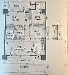 ワイズエステムコート首里石嶺 3LDKの間取図画像