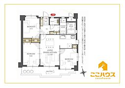 ライオンズガーデン緑ケ丘 3LDKの間取図画像