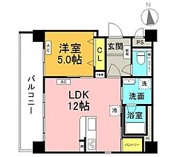LaLa Terrace 1LDKの間取図画像