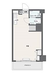 目黒第一コーポ 1Kの間取図画像