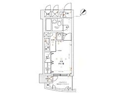 ライオンズマンション盛岡内丸 ワンルームの間取図画像