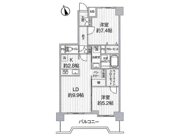 間取りを拡大表示