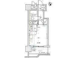 ライオンズステーションプラザ盛岡 ワンルームの間取図画像