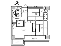 マンション菜園 2LDKの間取図画像