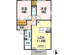 間取図画像 2LDK