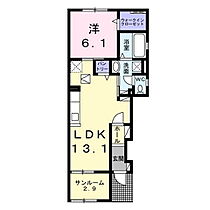 ブリス　エイエム　II 104 ｜ 茨城県水戸市愛宕町（賃貸アパート1LDK・1階・51.69㎡） その2