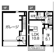 Ａ’ｓ　Ｇａｒａｇｅ（エースガレージ） A ｜ 茨城県水戸市袴塚1丁目（賃貸アパート1LDK・1階・72.61㎡） その2