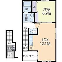 ニュークラシード 201 ｜ 茨城県水戸市姫子2丁目（賃貸アパート1LDK・2階・43.98㎡） その2