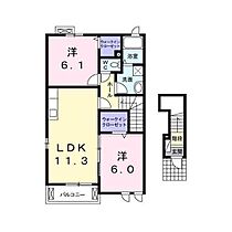 ガーデン　レイ　Ｃ 201 ｜ 茨城県水戸市内原町（賃貸アパート2LDK・2階・57.63㎡） その2