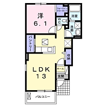 ラグナヒルズ　Ｂ 101 ｜ 茨城県水戸市石川2丁目（賃貸アパート1LDK・1階・45.77㎡） その2