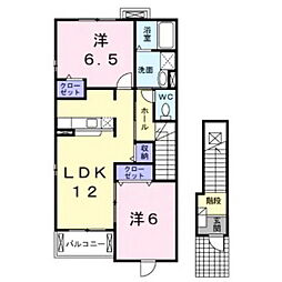 ヴィオラ 2LDKの間取図画像