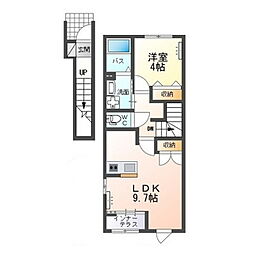 フロントアイランドI(Front Island I) 1LDKの間取図画像